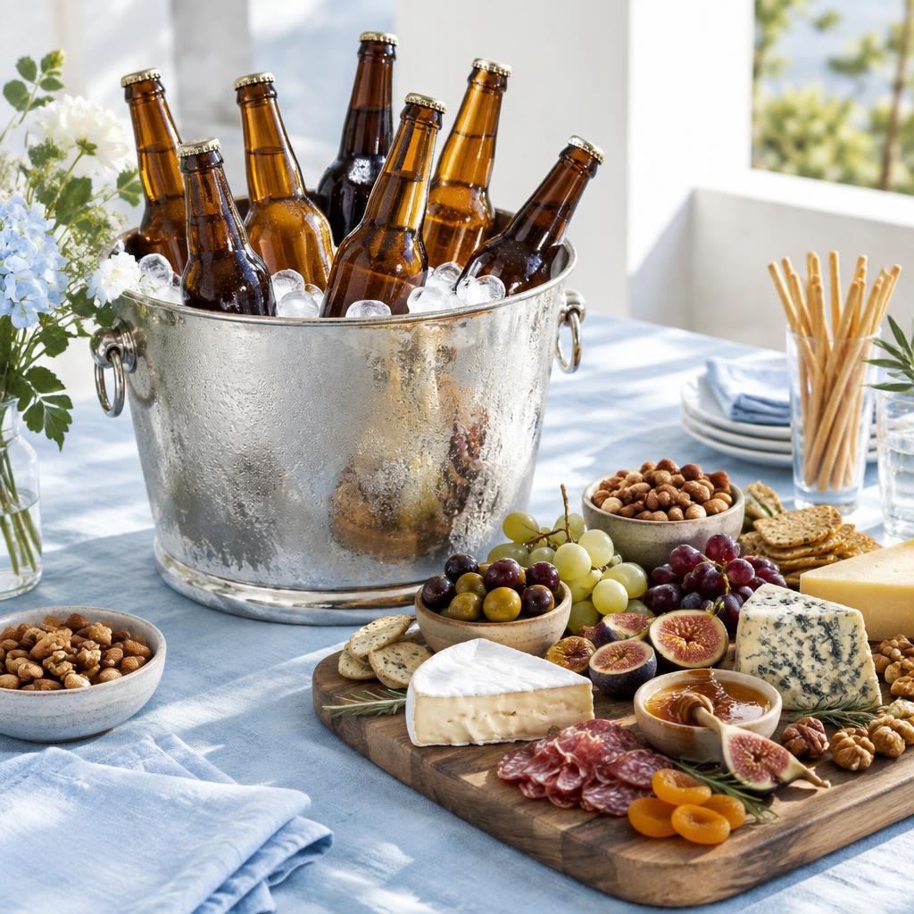 Baldinho de cervejas artesanais e petiscos pro noivo